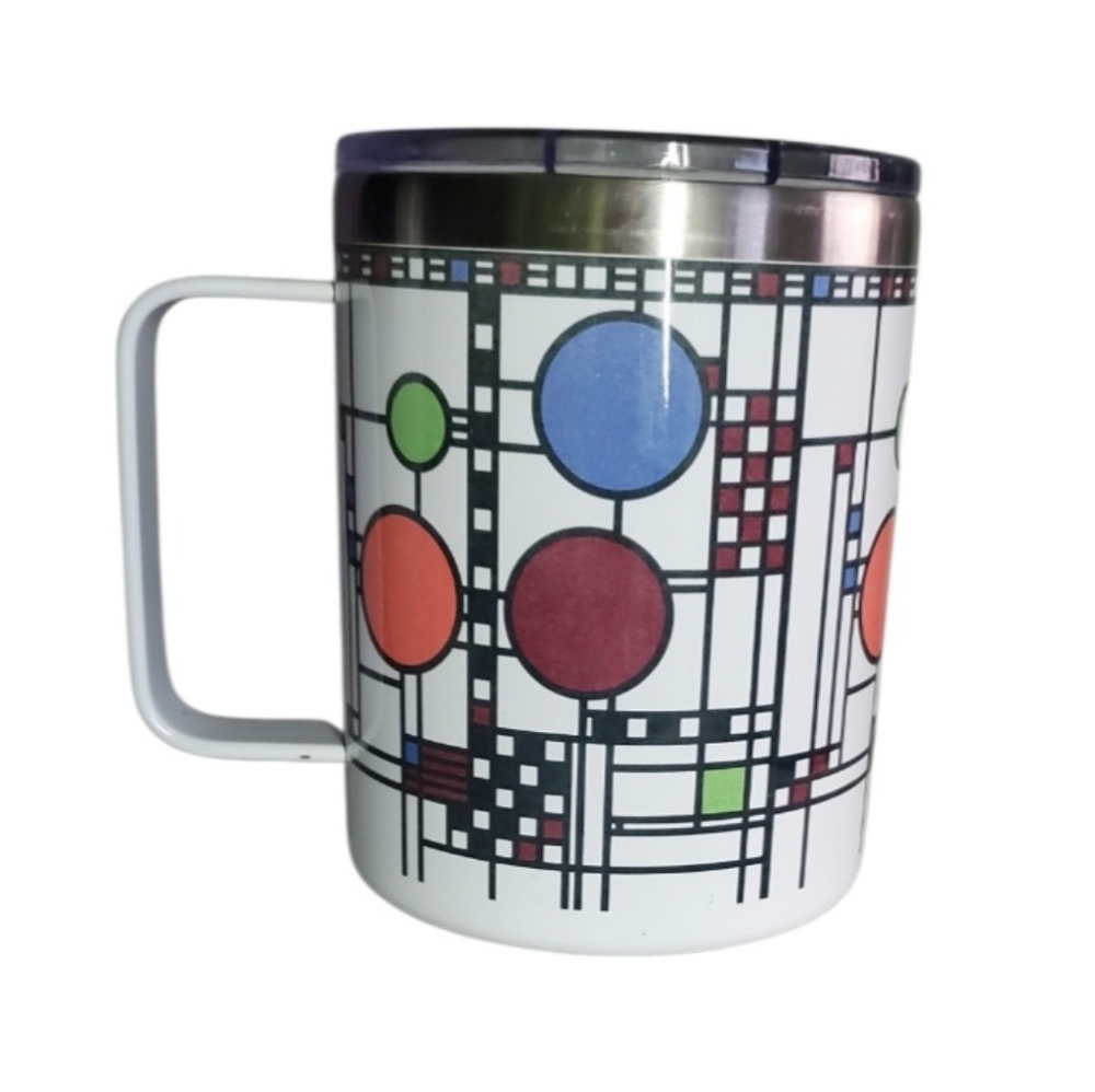 Frank Lloyd Wright Coonley Playhouse Travel Mug